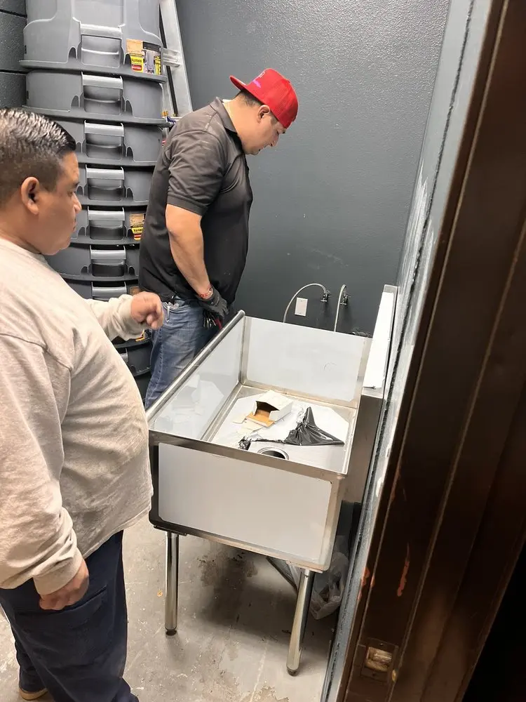 Commercial plumbing and sink installation in Port Neches